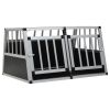 Dog Cage with Double Door 35"x27.2"x19.7"