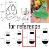 4 Pcs Cute Puppy Cat Socks Knitted Pet Socks Dog Paw Protection Poodle Teddy Socks, Black Suit