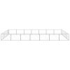 Dog Kennel Silver 376.7 ft¬≤ Steel