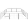 Dog Kennel Silver 290.6 ft¬≤ Steel