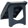 Folding 4-Step Dog Stairs Dark Gray