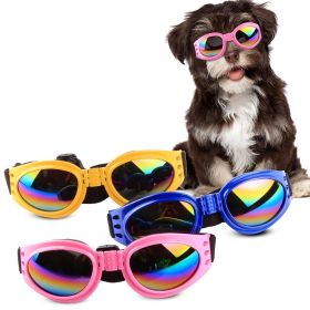 Pet Sunglasses For Dog & Cat; Foldable Dog Glasses For Outdoor; Cat Sunglasses; Pet Accessories (Color: black, size: One-size)