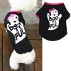 Halloween Pet Dog Holiday Pumpkin Skull Teddy Funny T-Shirt