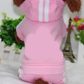 Pet four-legged clothes (Color: pink, size: M)