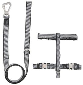 Pet Life 'Escapade' Outdoor Series 2-in-1 Convertible Dog Leash and Harness (Color: grey, size: small)