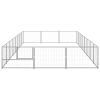 Dog Kennel Silver 258.3 ft¬≤ Steel